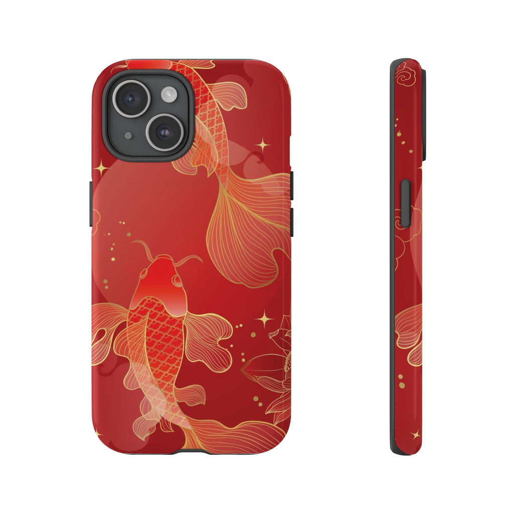 Red Koi Tough iPhone Case - MVB STUDIO STORE
