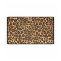 Leopard Print Desk Mat - Large Animal Print Gaming/Office Desk Pad