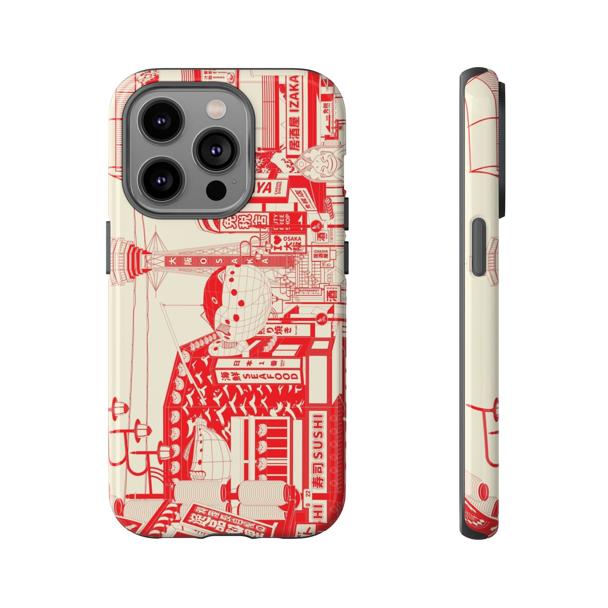 Osaka Sketch Tough iPhone Case - MVB STUDIO STORE