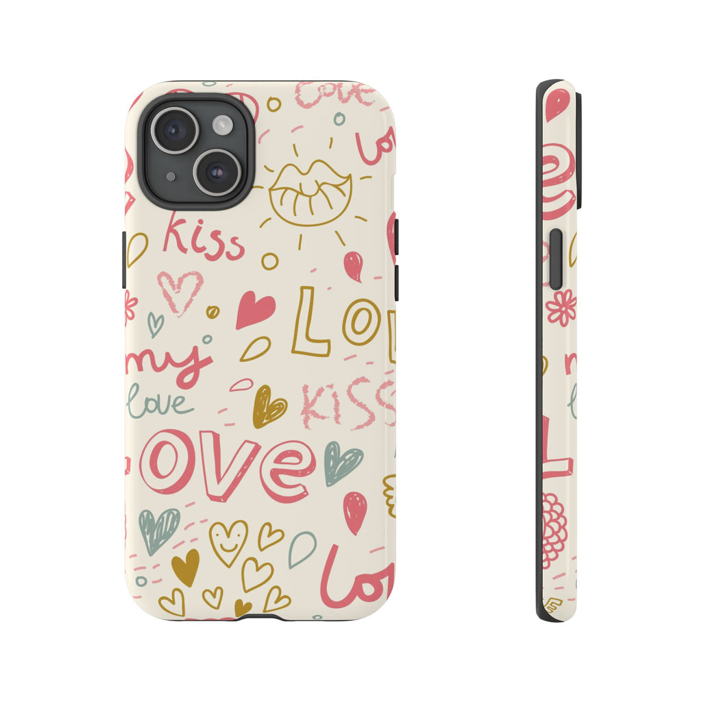Kiss. Love. Tough iPhone Case - MVB STUDIO STORE