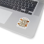 Pie Patrol Kiss-Cut Sticker, Funny Thanksgiving Pie Design