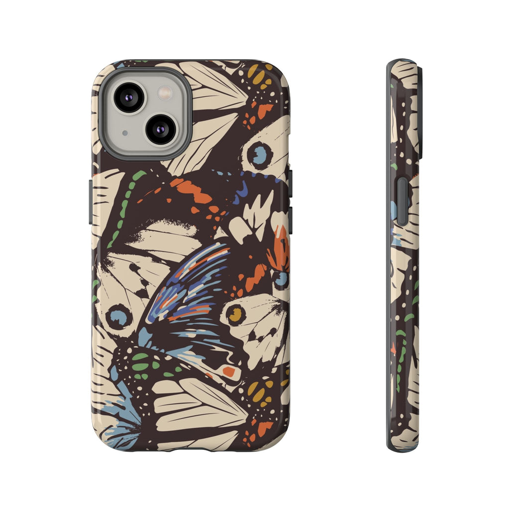 Retro Butterflies Tough iPhone Case - MVB STUDIO STORE