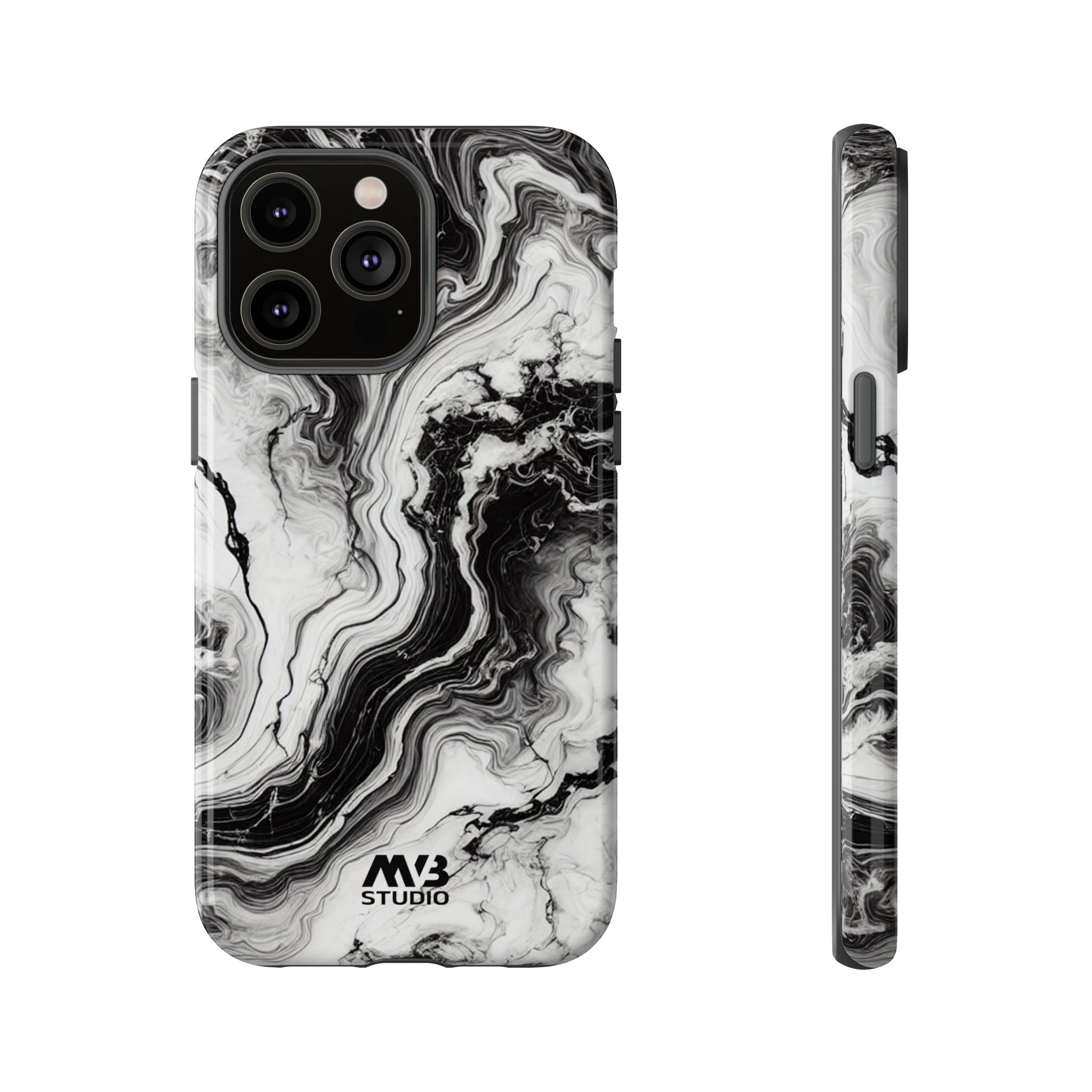 Black & White Tough iPhone Case - MVB STUDIO STORE