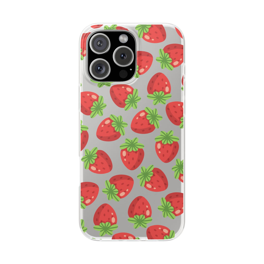 Strawberry Soft Flexi Case - iPhone - MVB STUDIO STORE