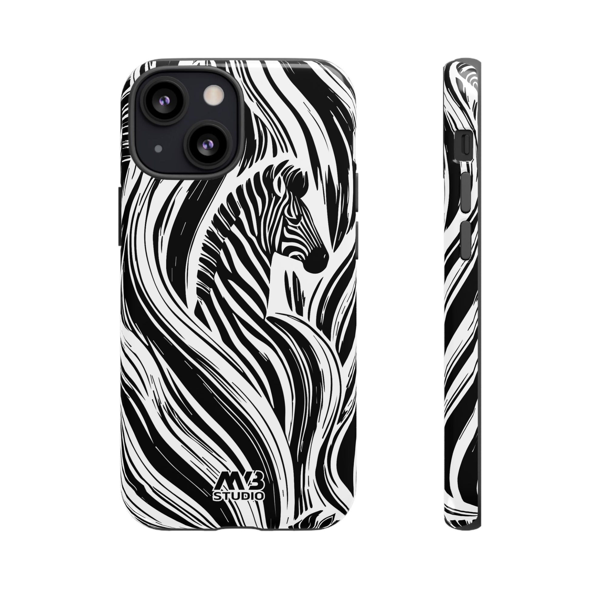 Zebra Stripes Tough iPhone Case