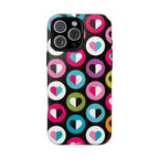 Colourful Hearts Tough iPhone Case - MVB STUDIO STORE