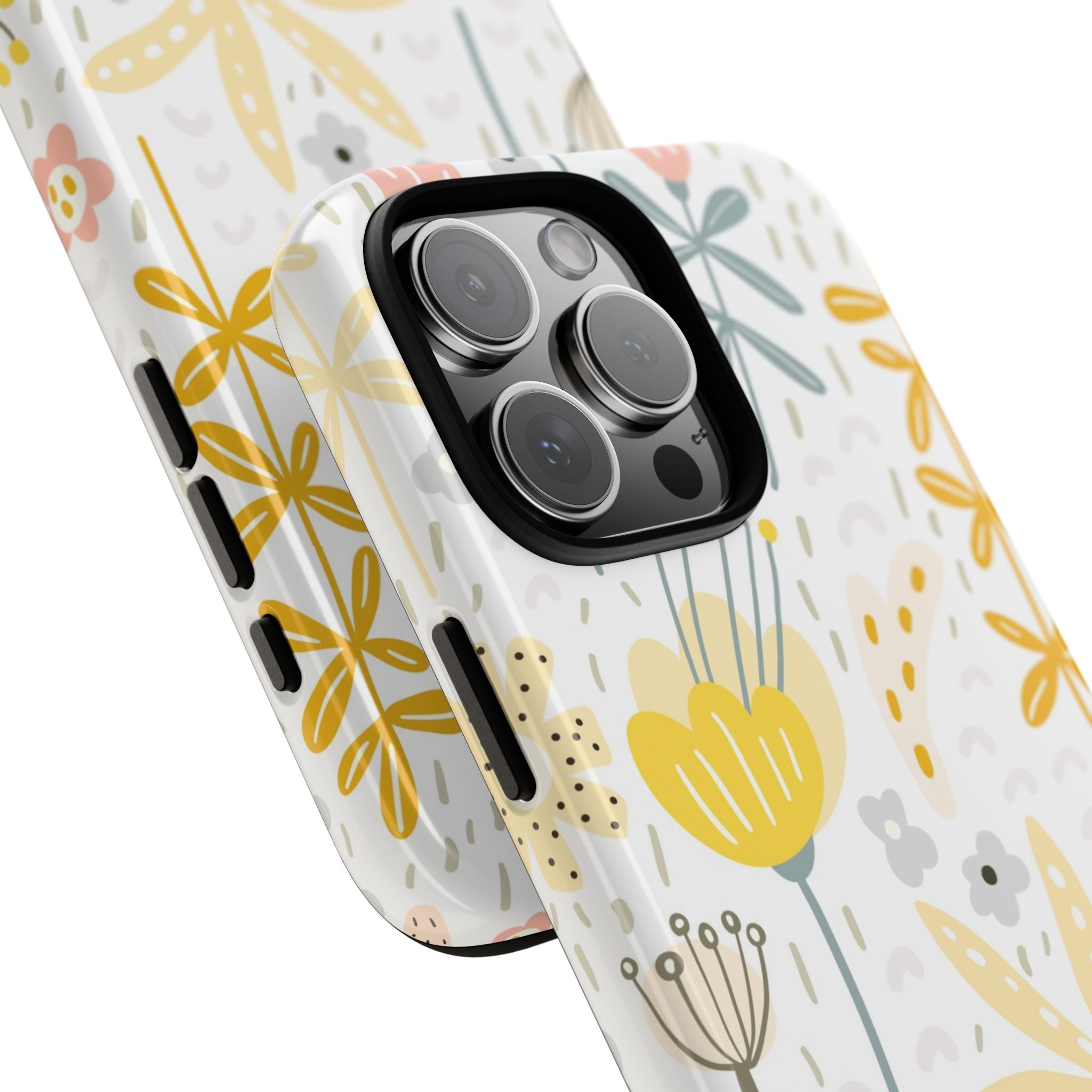 Yellow Wild Flowers Tough iPhone Case - MVB STUDIO STORE