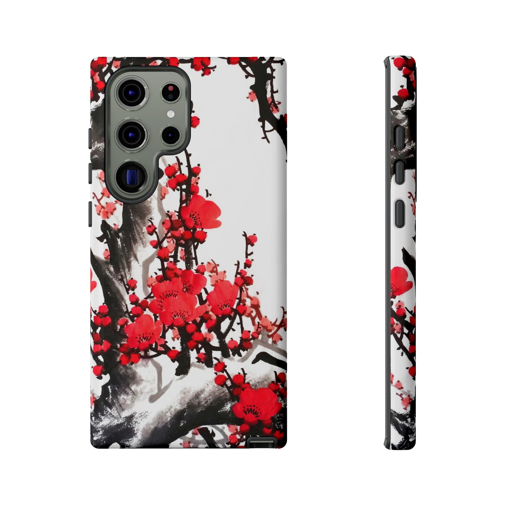 Plum Blossom Ink Tough Samsung Phone Case