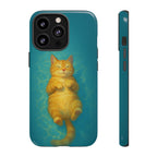 Relaxed Cat Floating iPhone Case - MVB STUDIO STORE