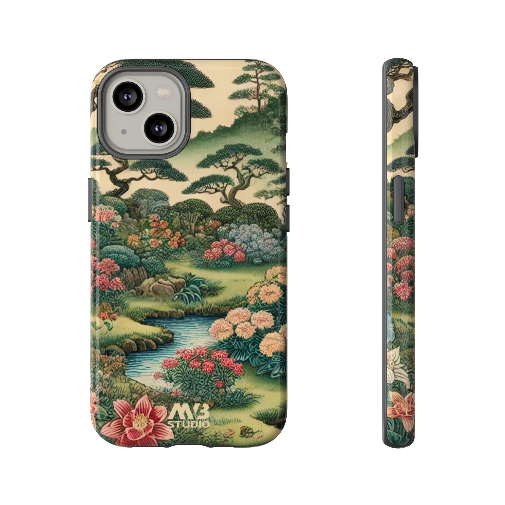Japanese Botanical Garden Tough iPhone Case - MVB STUDIO STORE