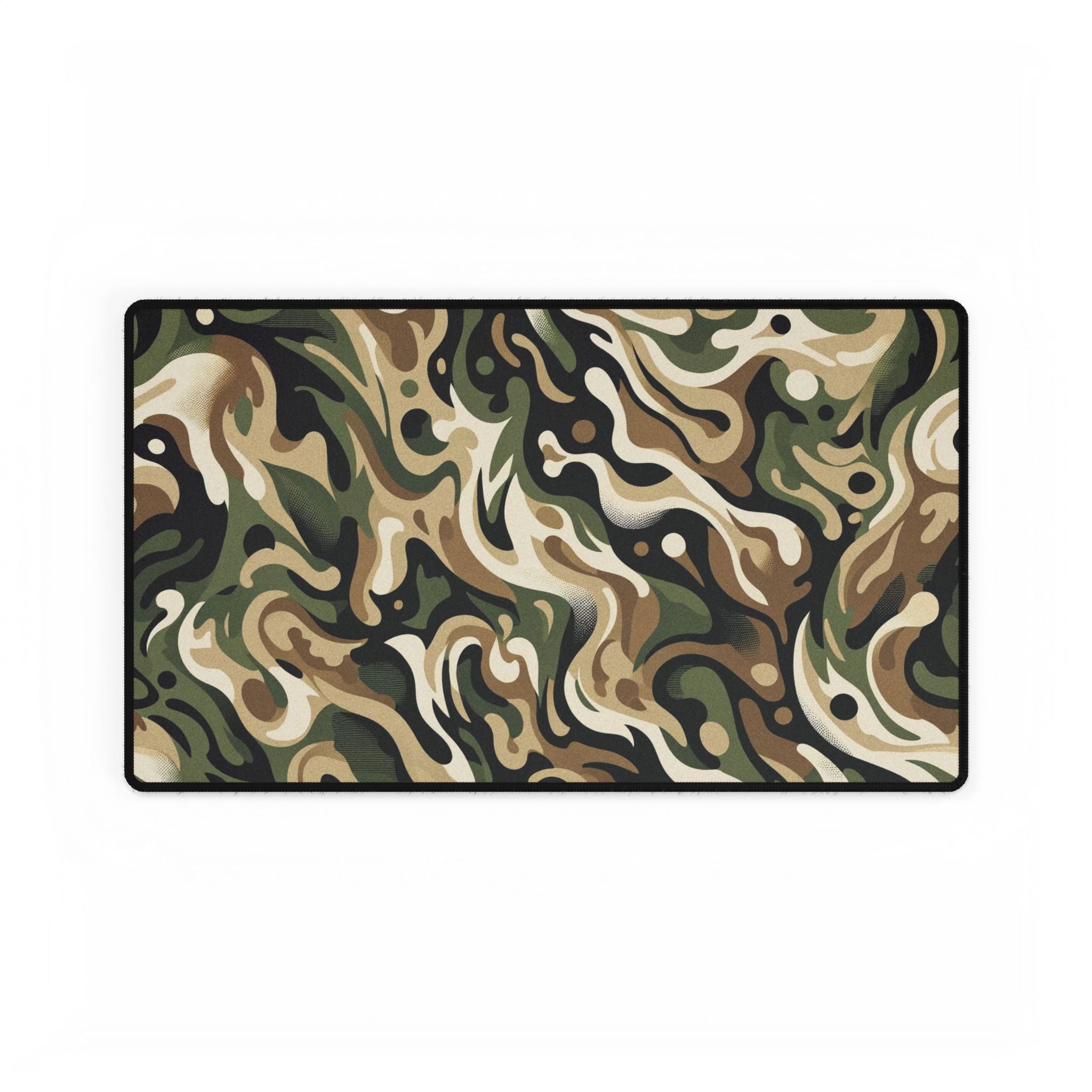 Camo Swirl XXL Desk Mat — Large Gaming & Office Mouse Pad