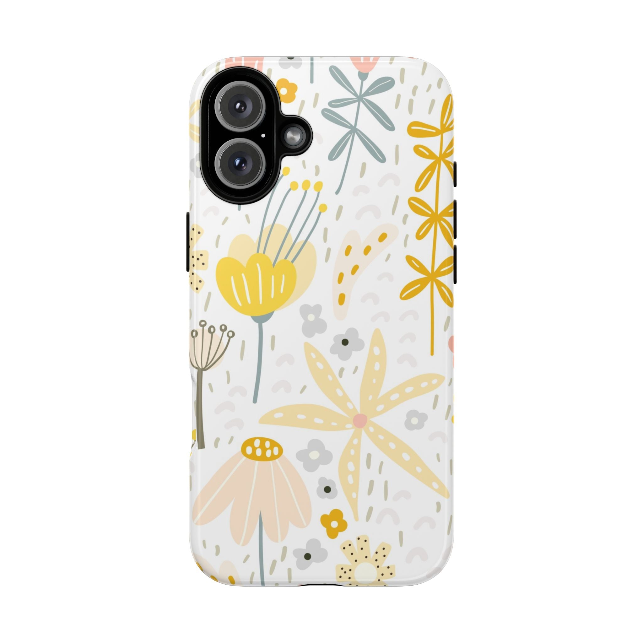 Yellow Wild Flowers Tough iPhone Case - MVB STUDIO STORE
