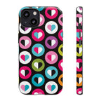 Colourful Hearts Tough iPhone Case - MVB STUDIO STORE