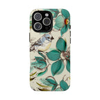 Retro Birds & Flowers Tough iPhone Case - MVB STUDIO STORE