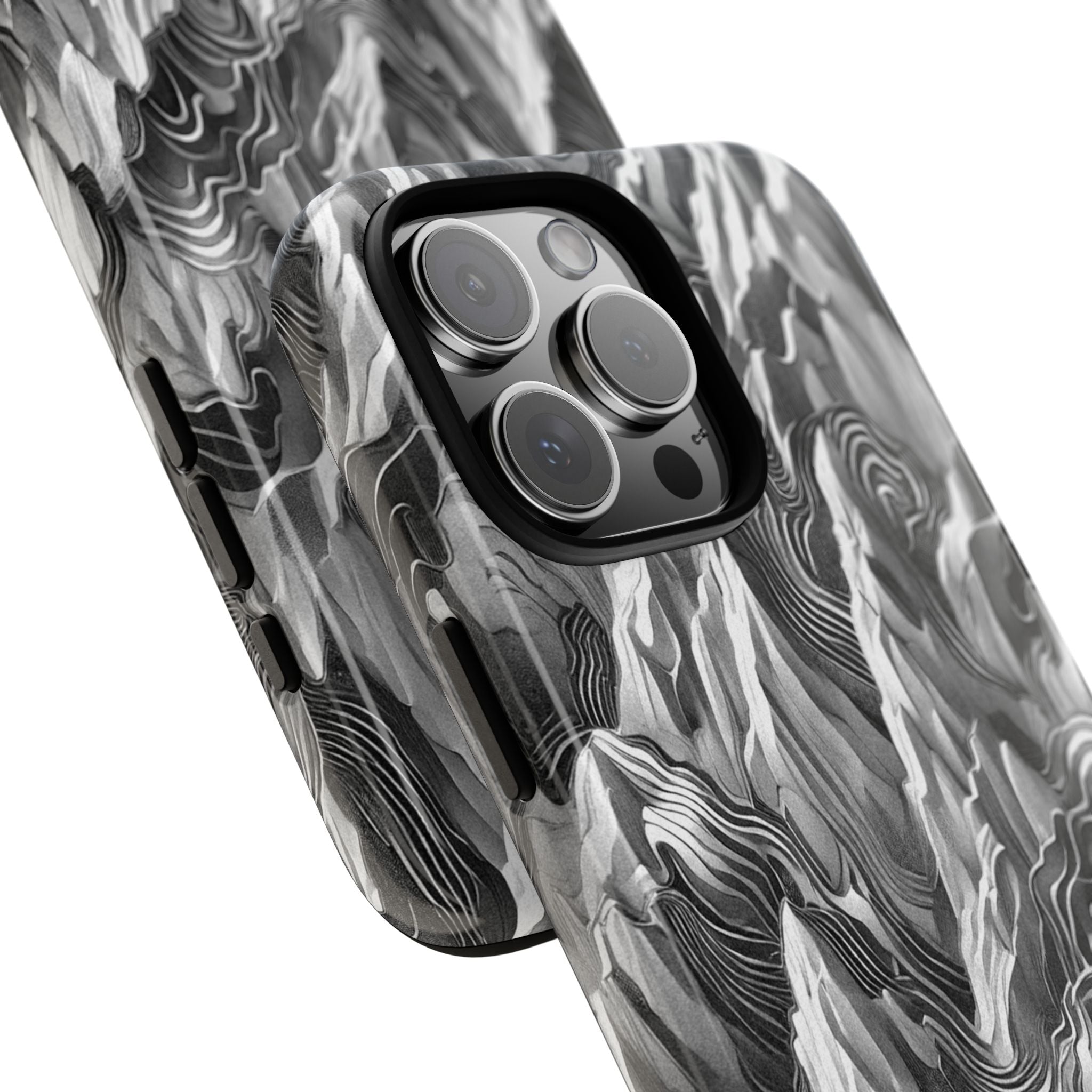 Grayscale Terrains Tough iPhone Case - MVB STUDIO STORE