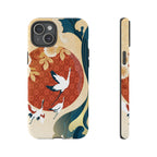 Japanese Crane Wave Tough iPhone Case - MVB STUDIO STORE