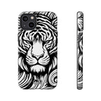 Black & White Tiger Tough iPhone Case - MVB STUDIO STORE