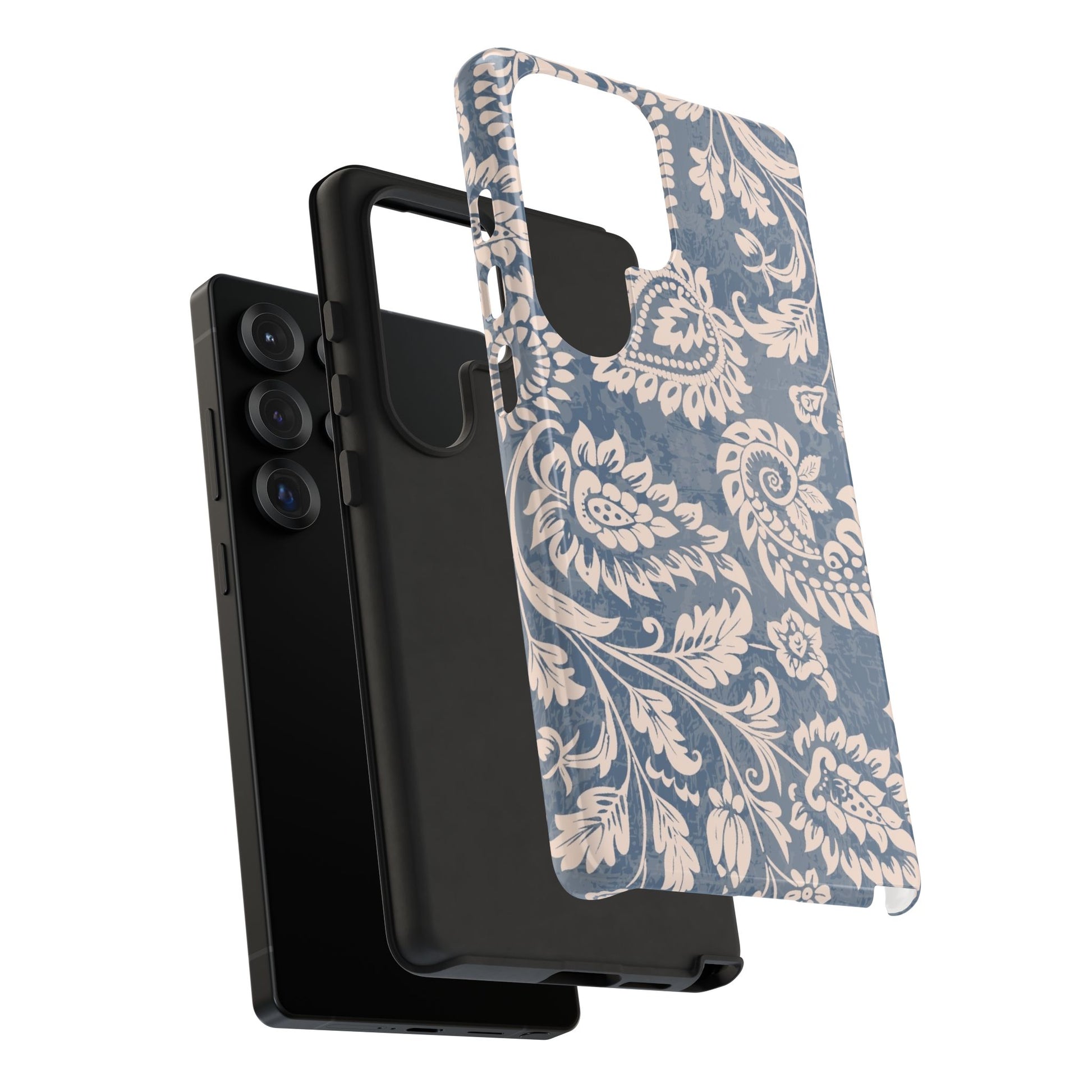 Blue Boho Pattern Tough Samsung Phone Case