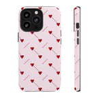 Pink Hearts Tough iPhone Case - MVB STUDIO STORE