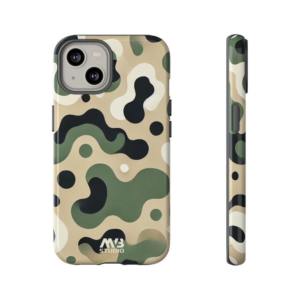 Green Camouflage Tough iPhone Case - MVB STUDIO STORE