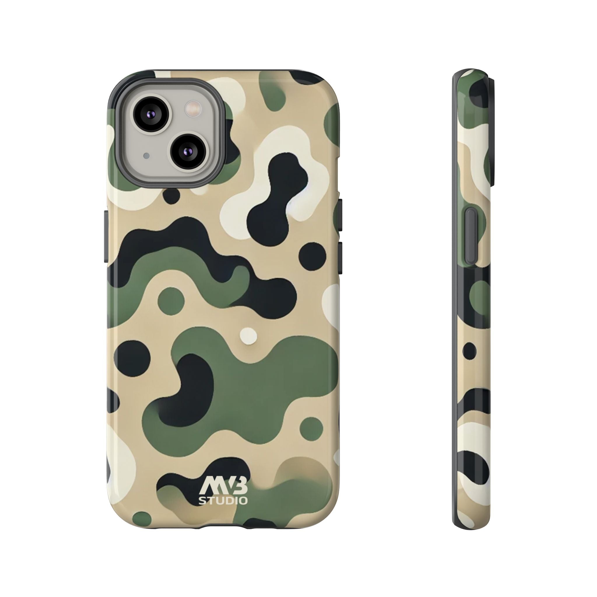 Green Camouflage Tough iPhone Case - MVB STUDIO STORE