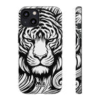 Black & White Tiger Tough iPhone Case - MVB STUDIO STORE