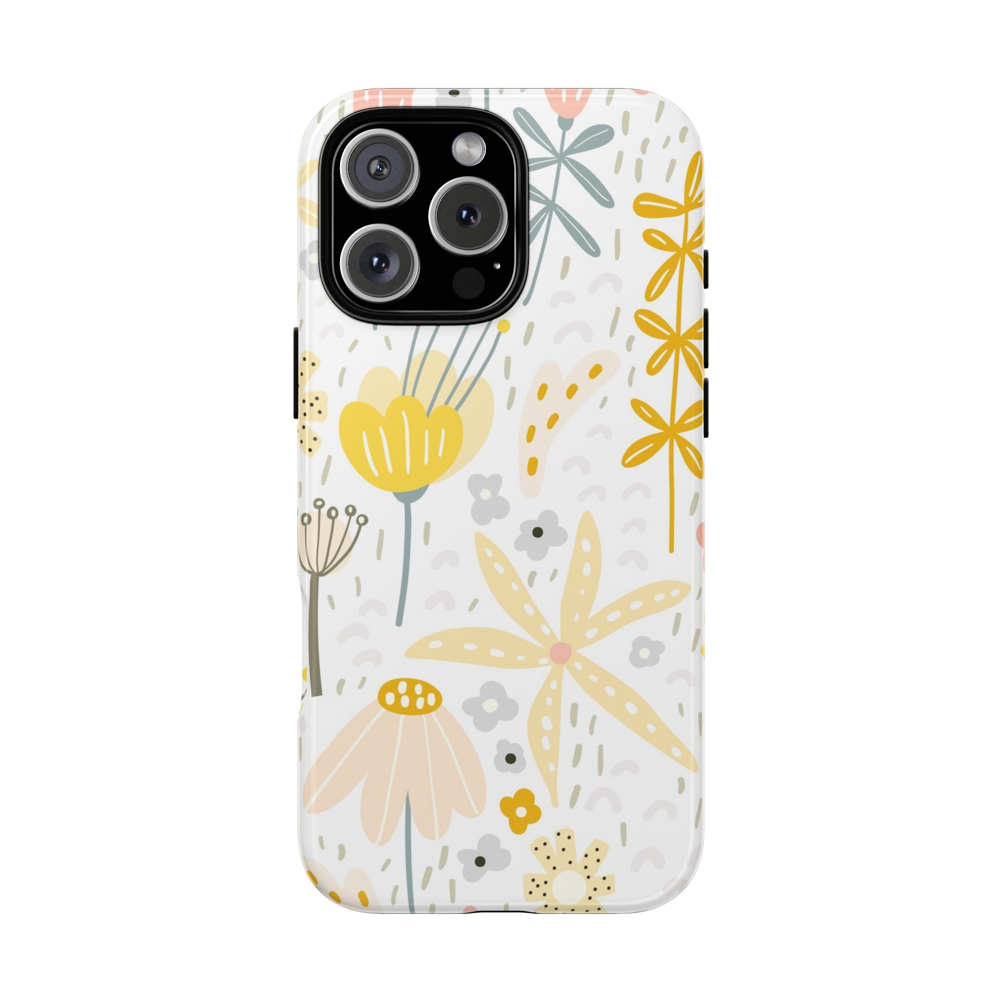 Yellow Wild Flowers Tough iPhone Case - MVB STUDIO STORE
