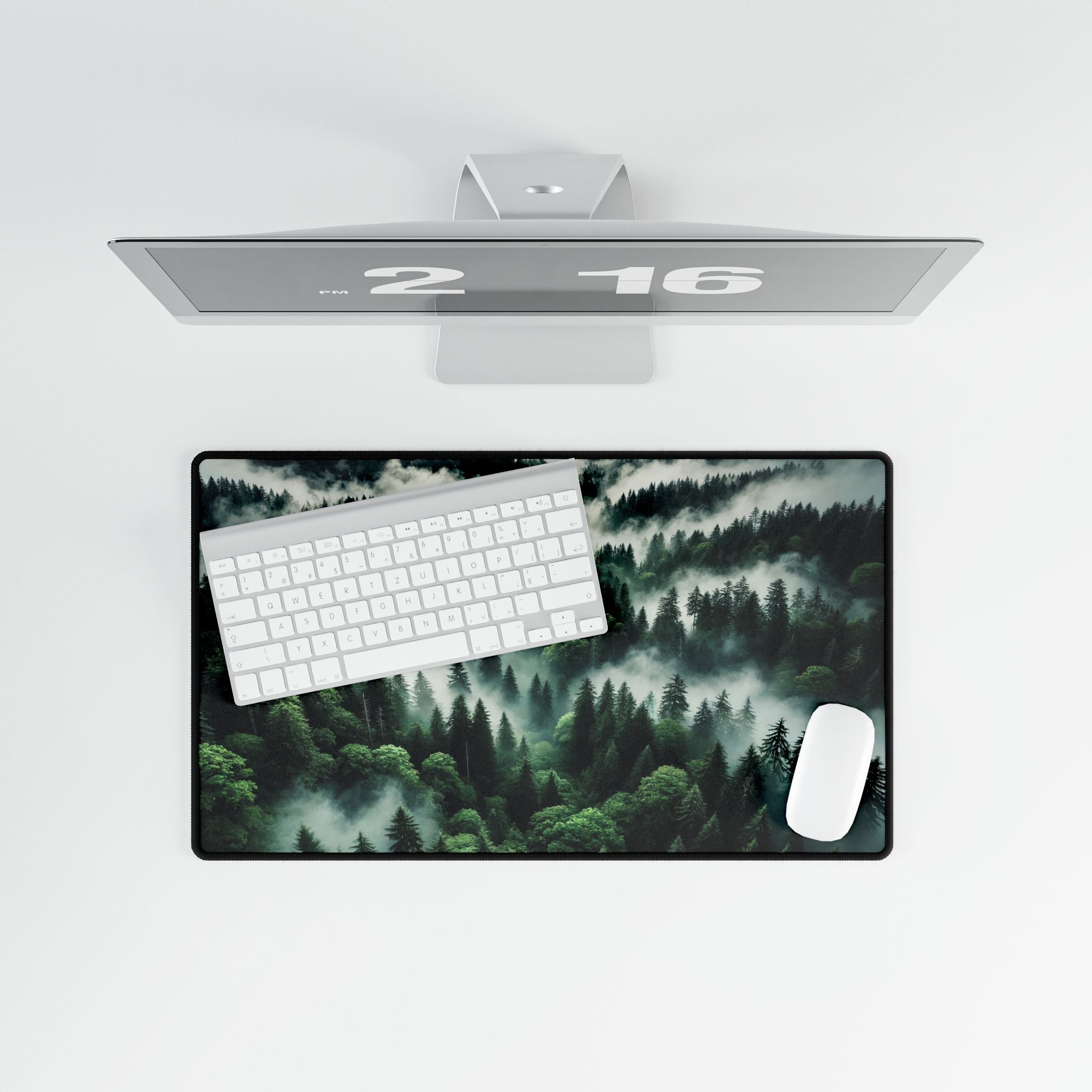 Forest Mist Desk Mat – Extended Gaming & Office Mousepad