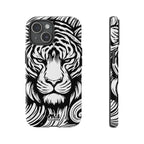Black & White Tiger Tough iPhone Case - MVB STUDIO STORE