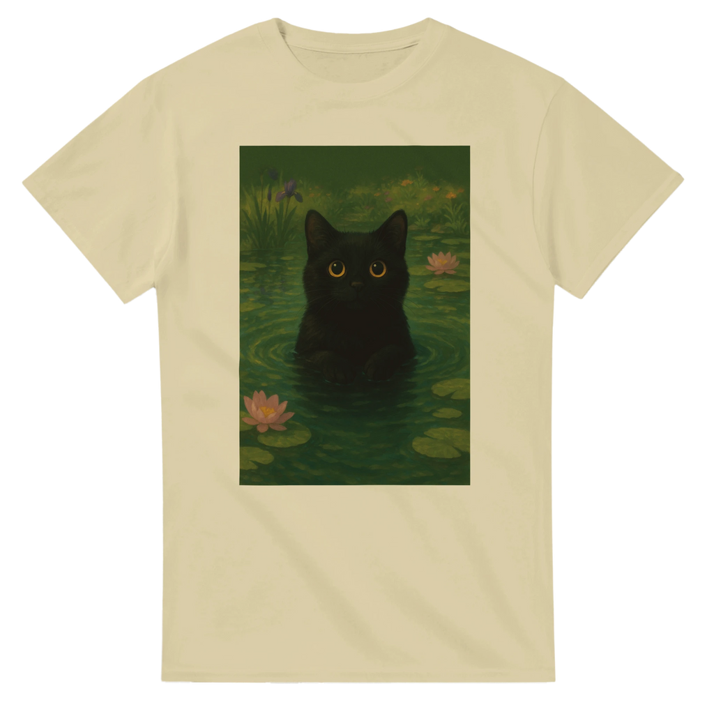 Pond Cat Natural Colour T-shirt | MVB STUDIO STORE