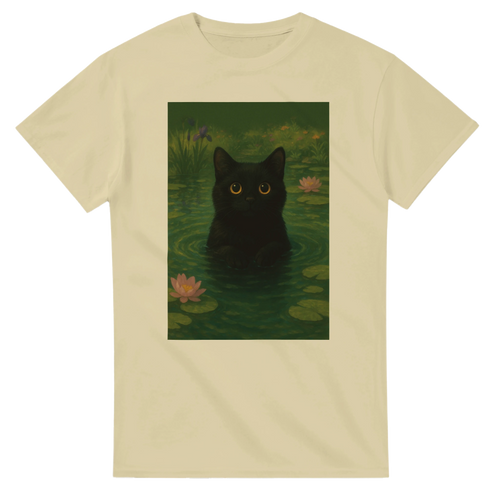 Pond Cat Natural Colour T-shirt | MVB STUDIO STORE