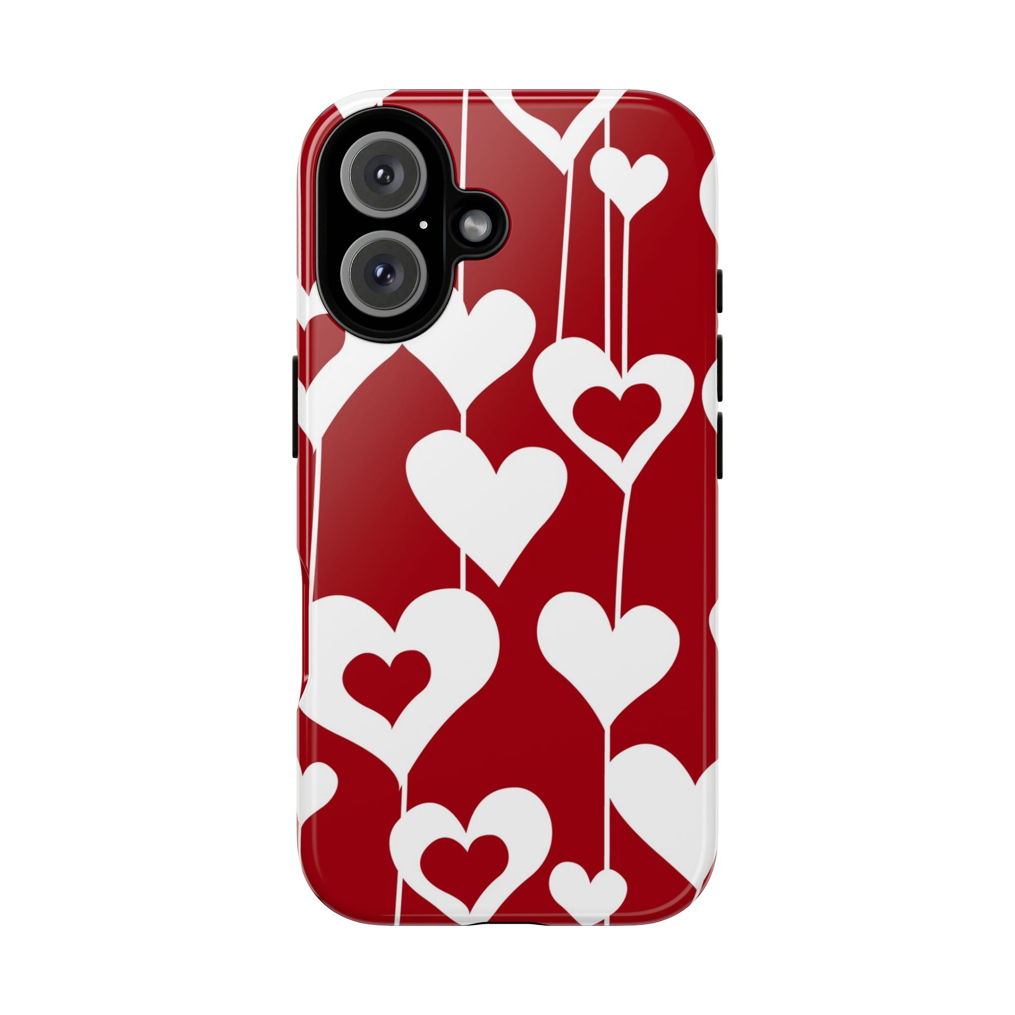 Red Dripping Hearts Tough iPhone Case - MVB STUDIO STORE