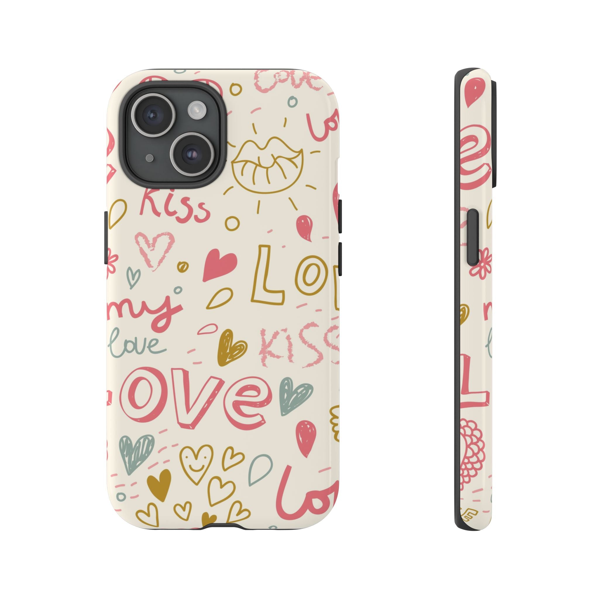 Kiss. Love. Tough iPhone Case - MVB STUDIO STORE