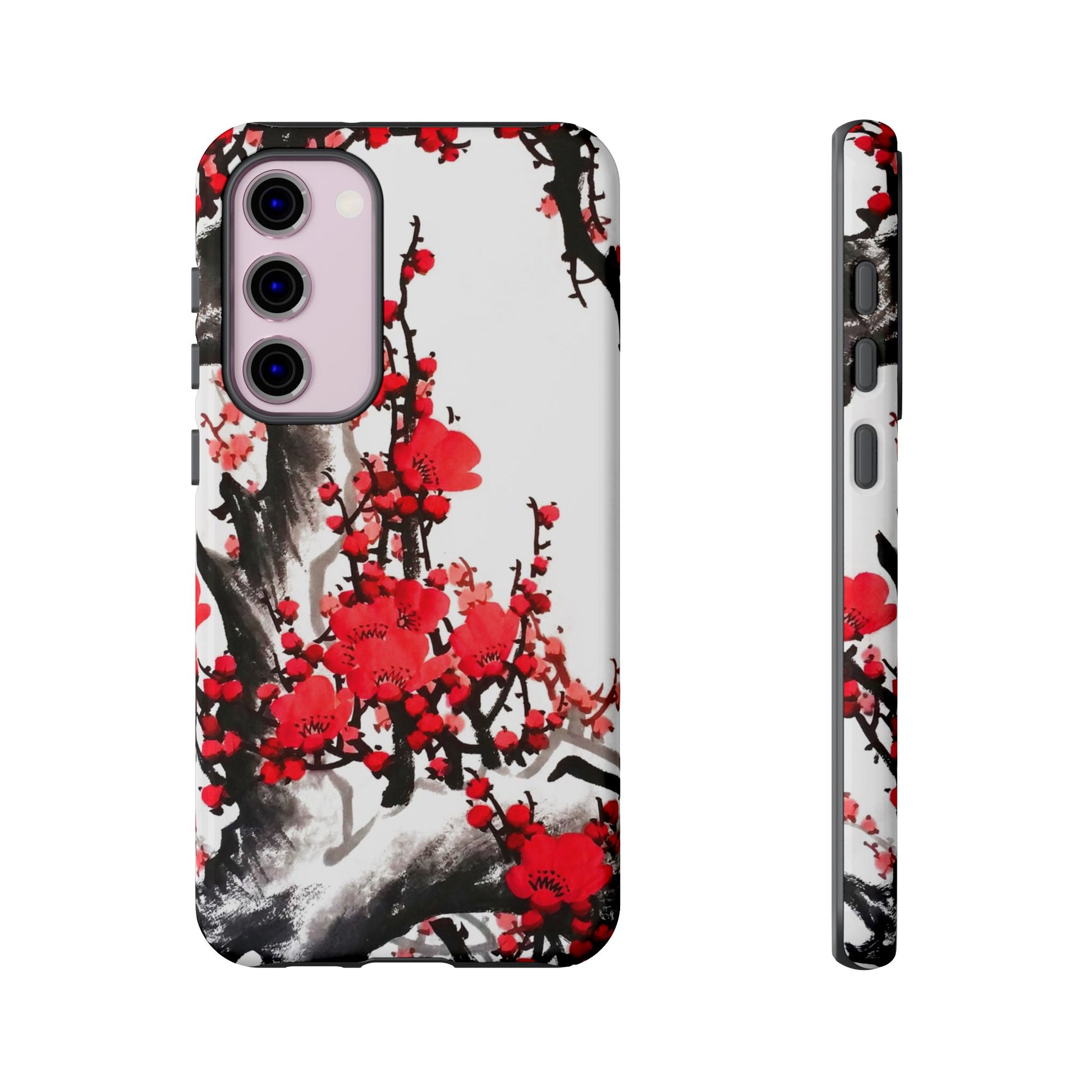 Plum Blossom Ink Tough Samsung Phone Case