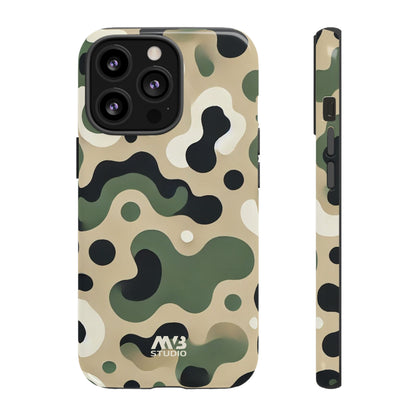 Forest Green Camo Tough Phone Case - iPhone