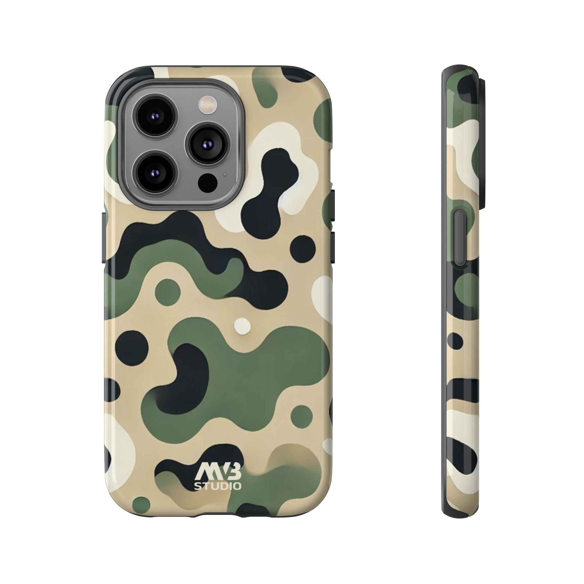 Green Camouflage Tough iPhone Case - MVB STUDIO STORE