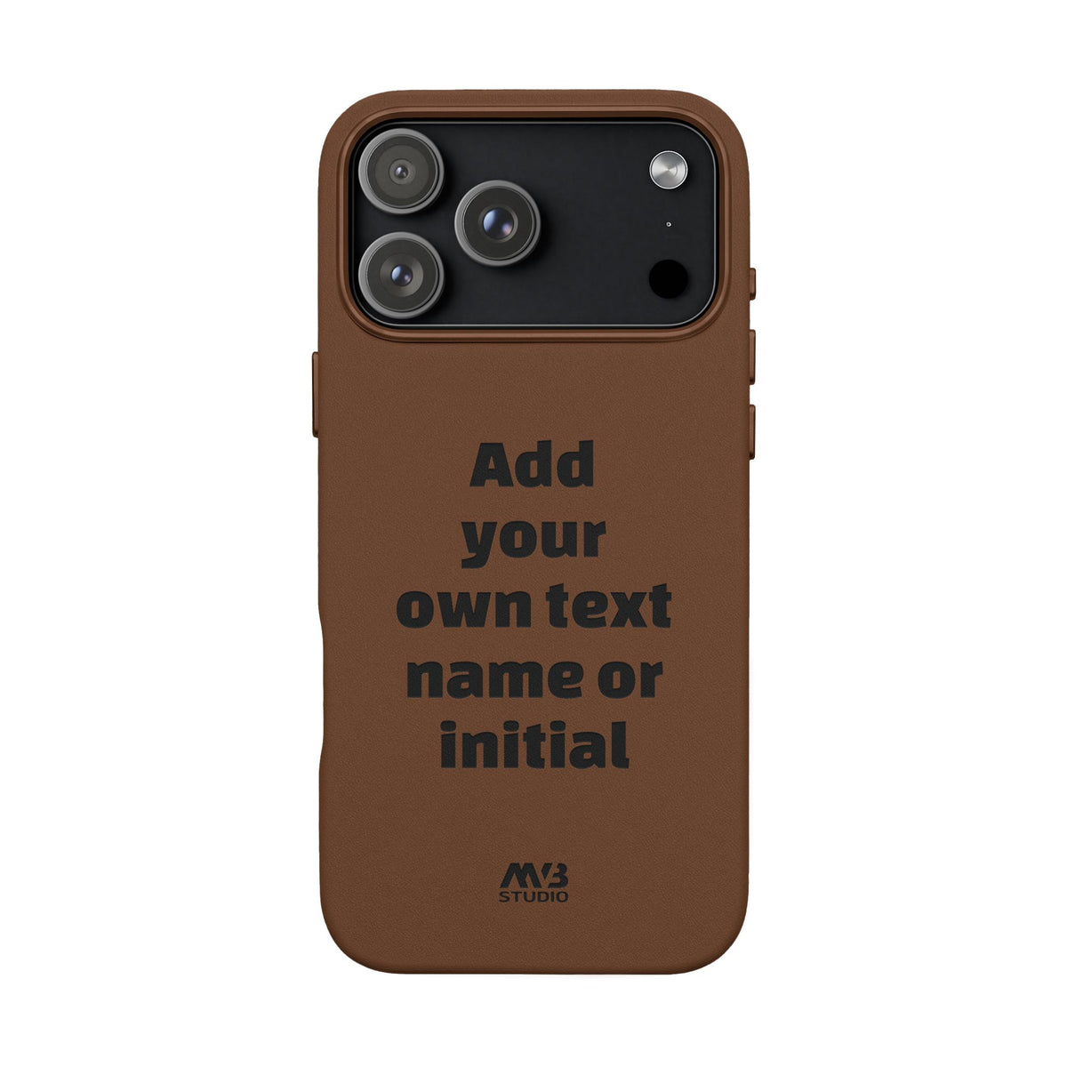 iPhone 18 Pro Max Engraved PU Leather Case