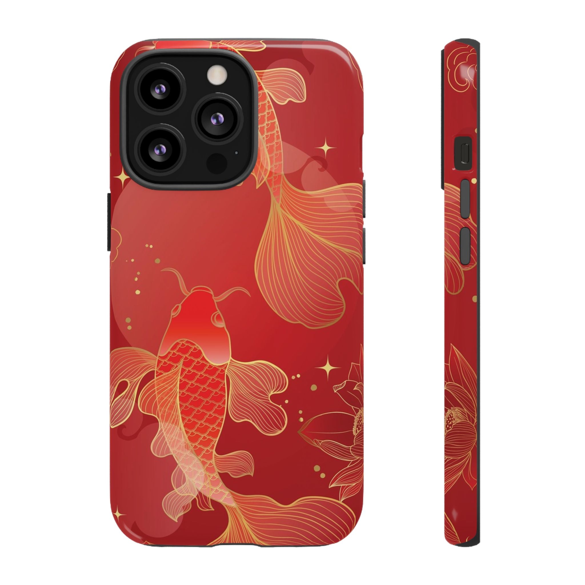 Red Koi Tough iPhone Case - MVB STUDIO STORE