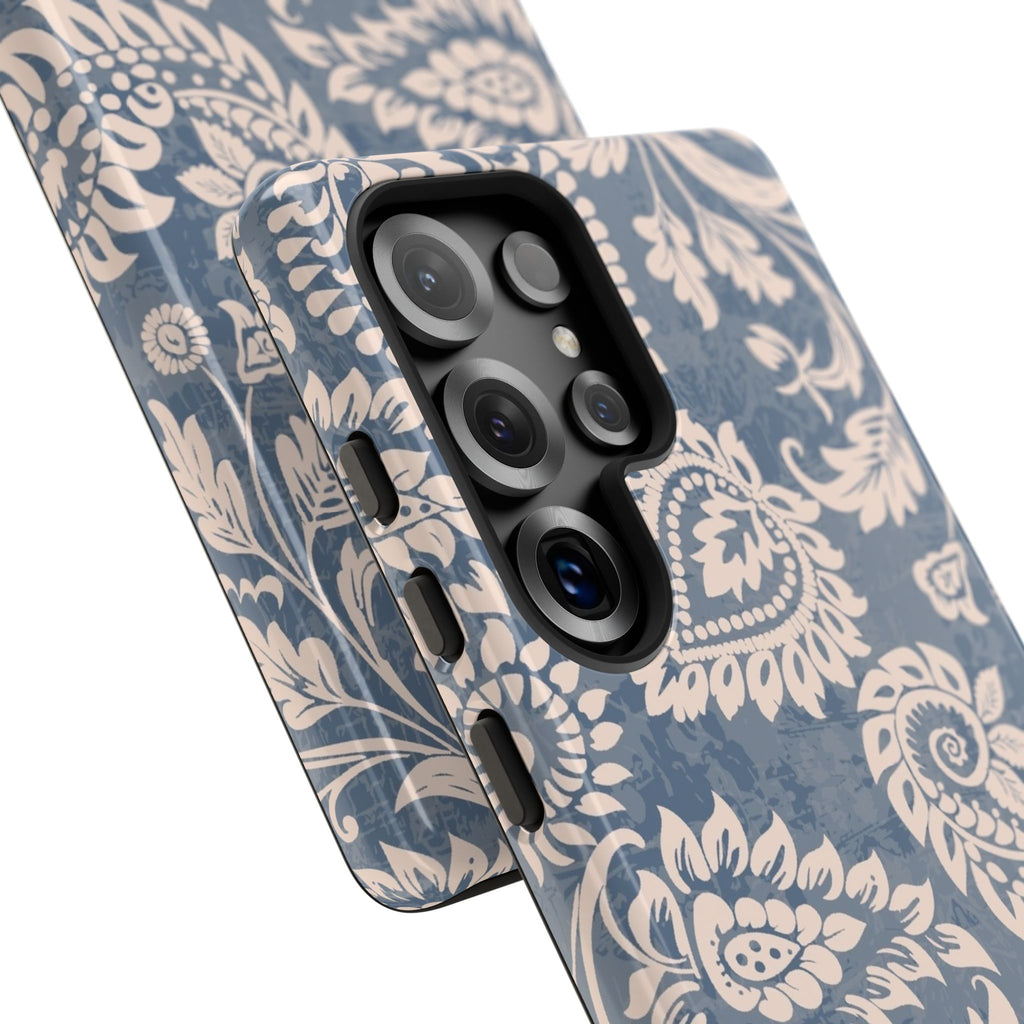 Blue Boho Pattern Tough Samsung Phone Case - MVB STUDIO STORE