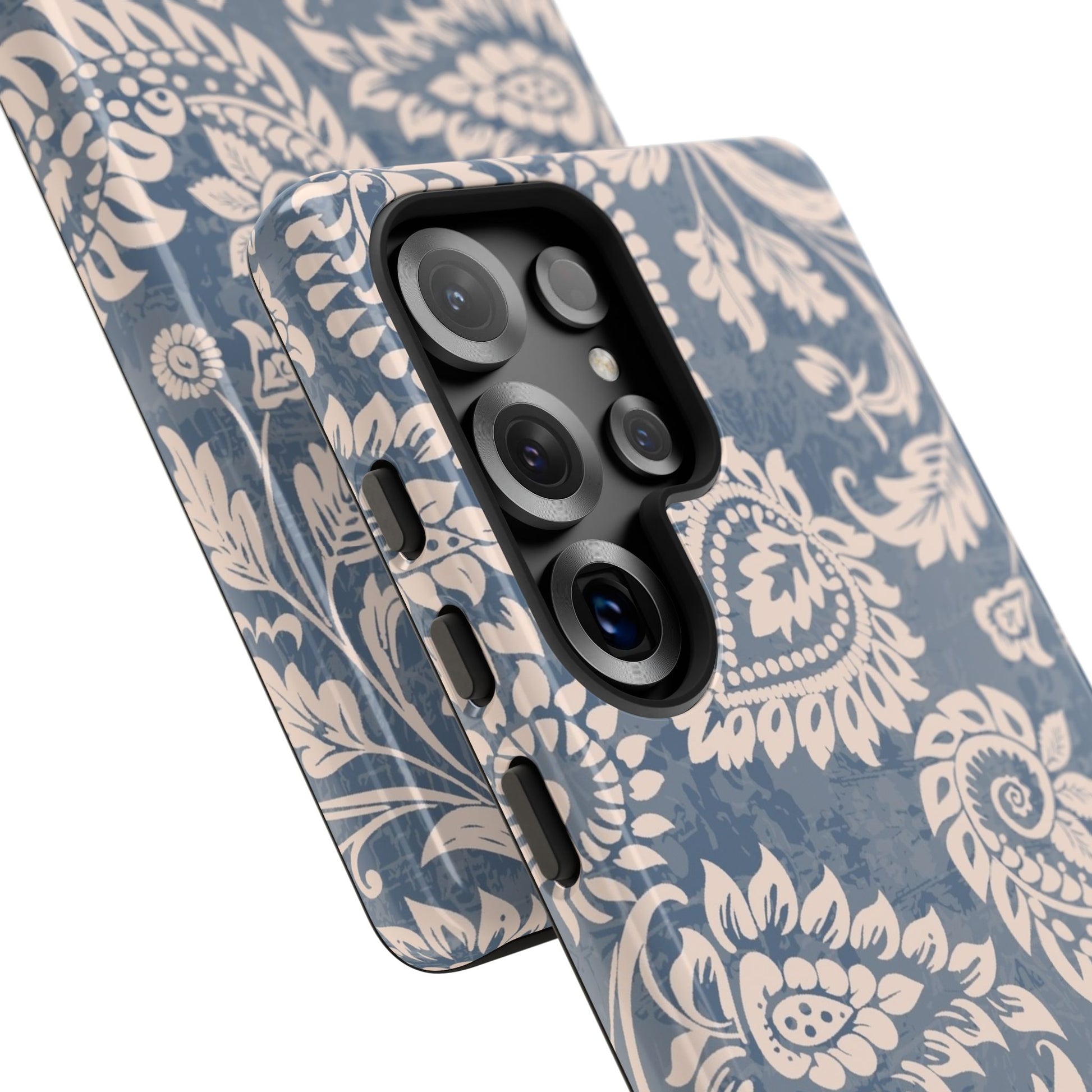 Blue Boho Pattern Tough Samsung Phone Case