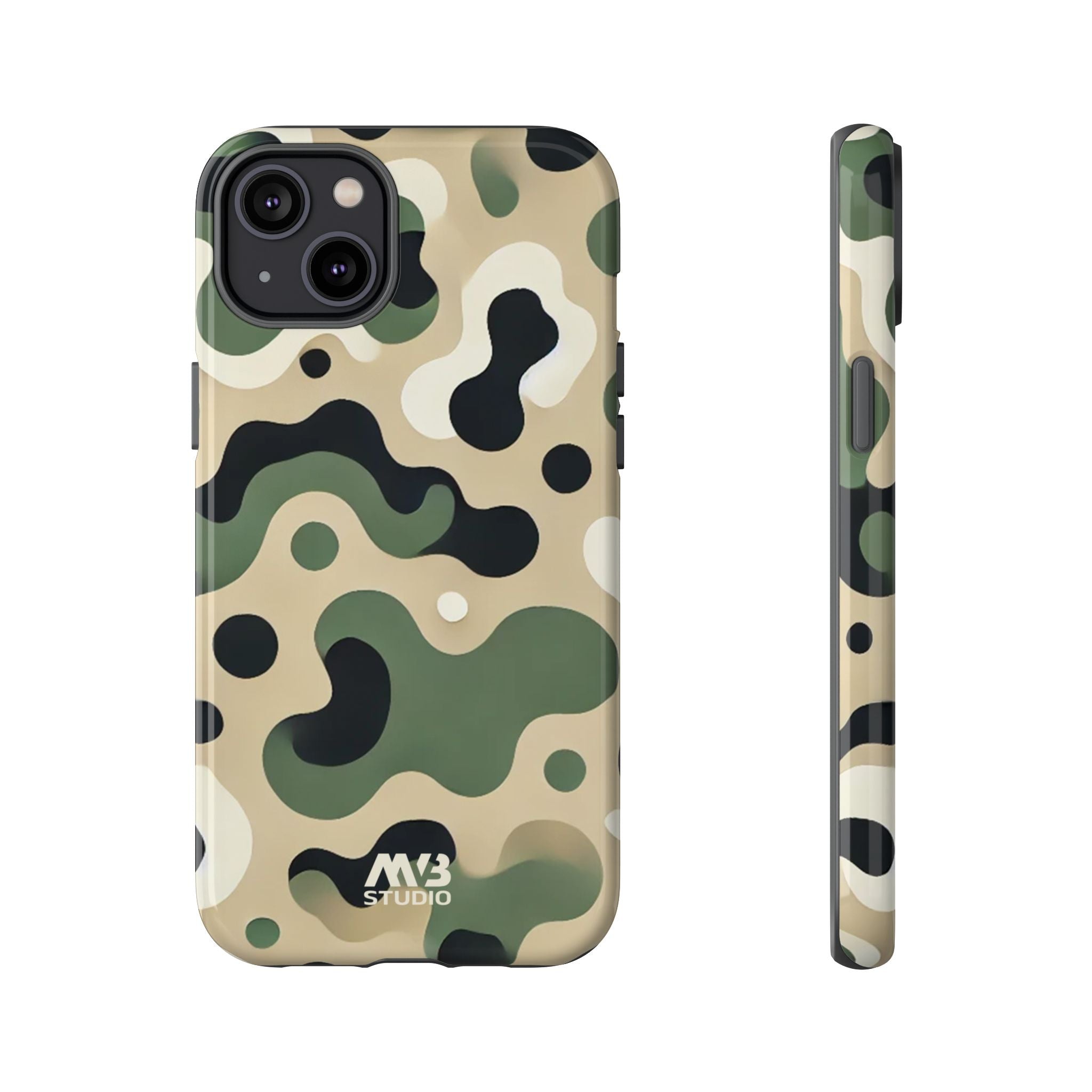 Green Camouflage Tough iPhone Case - MVB STUDIO STORE