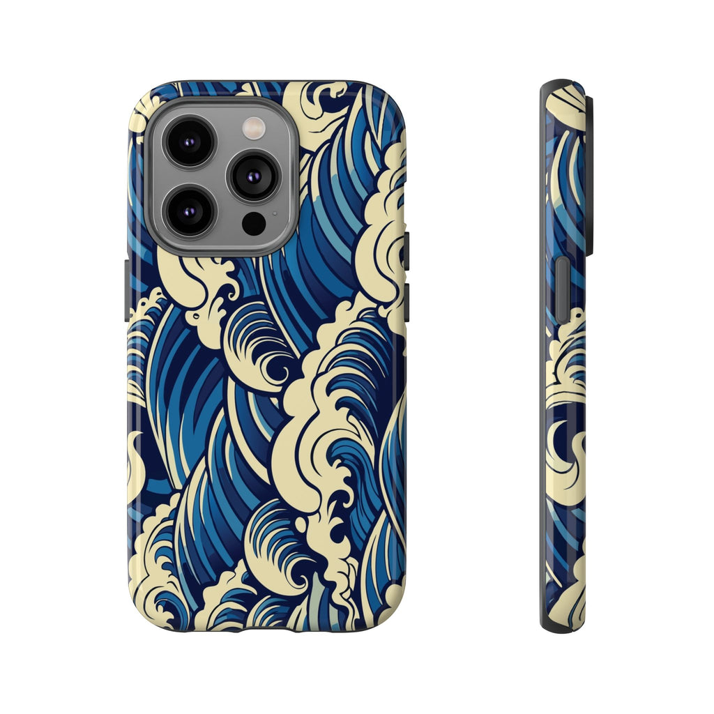 Blue Ocean Wave Tough iPhone Case - MVB STUDIO STORE