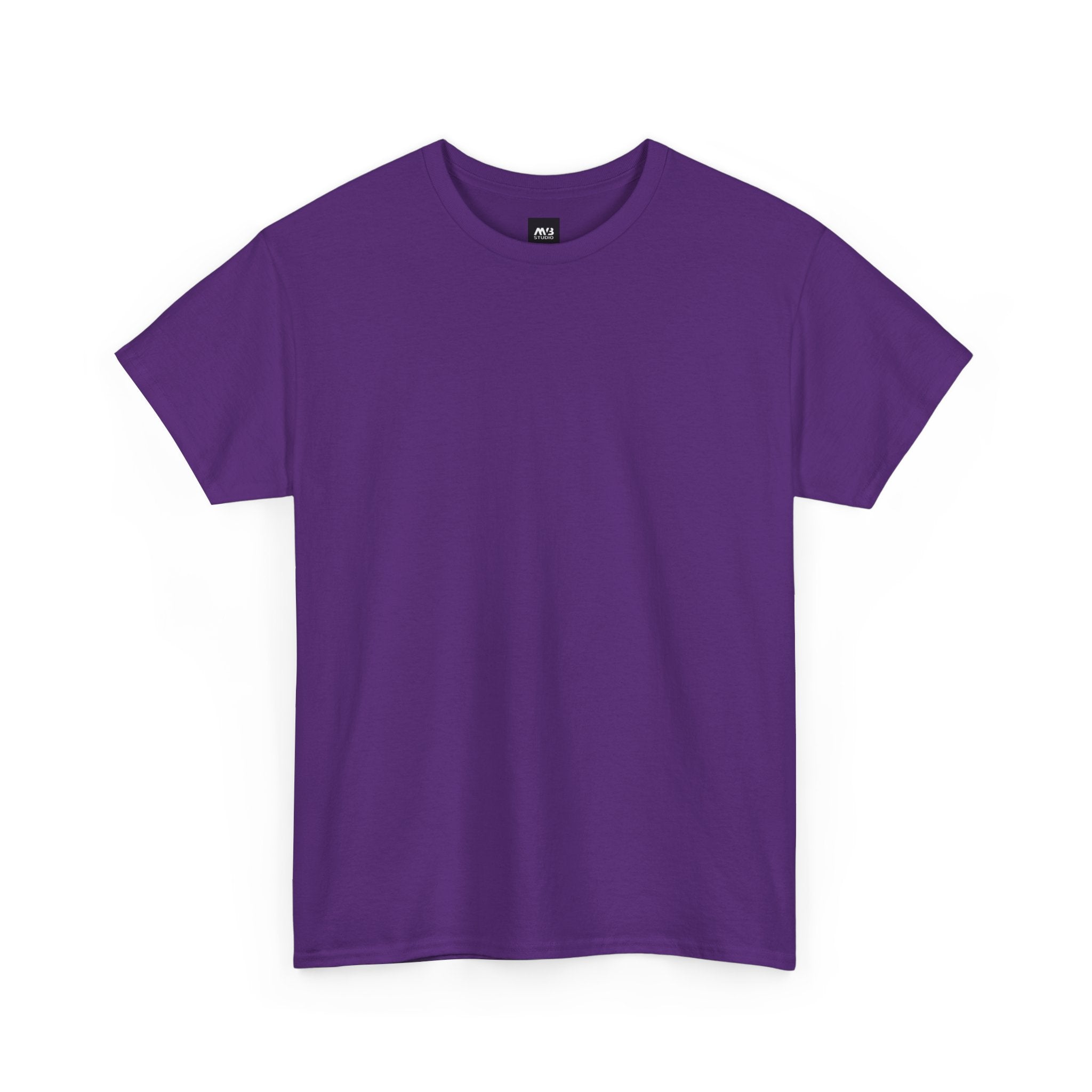 Purple t-shirt on a white background
