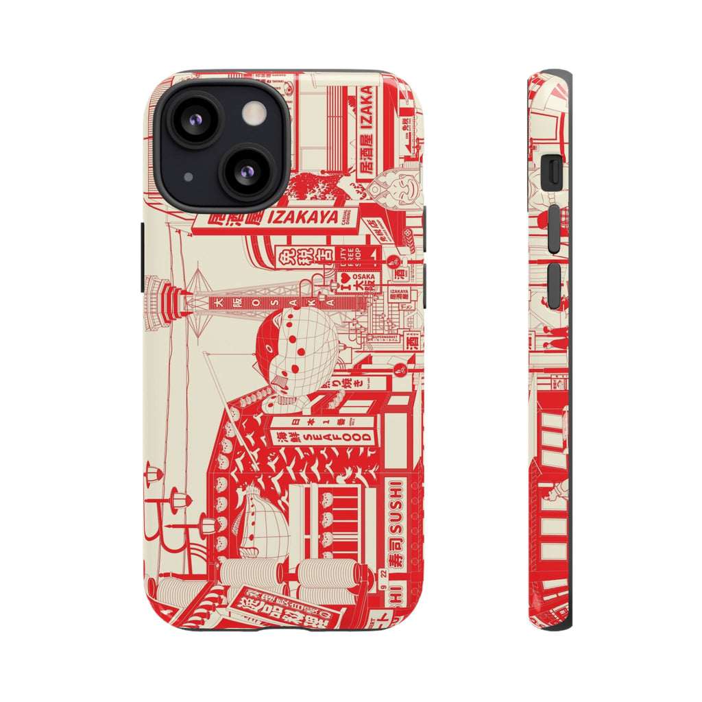 Osaka Sketch Tough iPhone Case - MVB STUDIO STORE