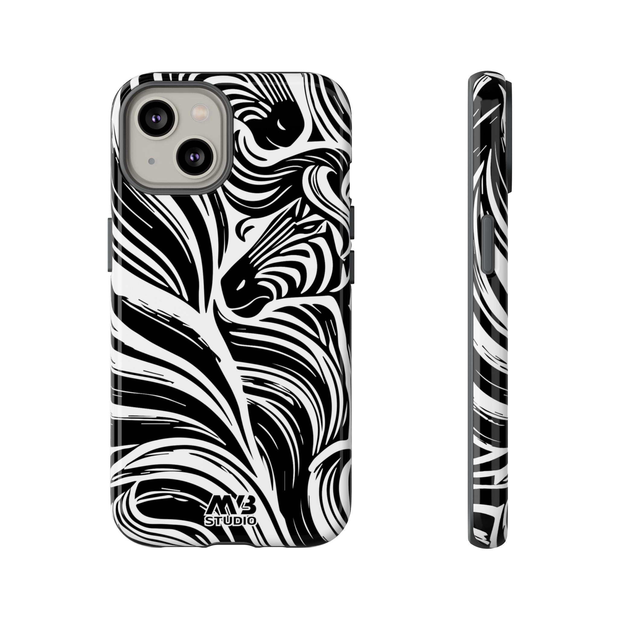 Abstract Zebra Tough iPhone Case - MVB STUDIO STORE
