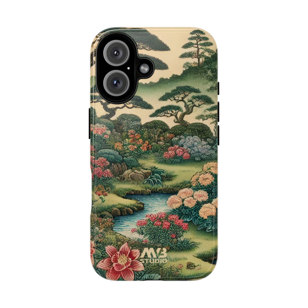 Japanese Botanical Garden Tough iPhone Case - MVB STUDIO STORE