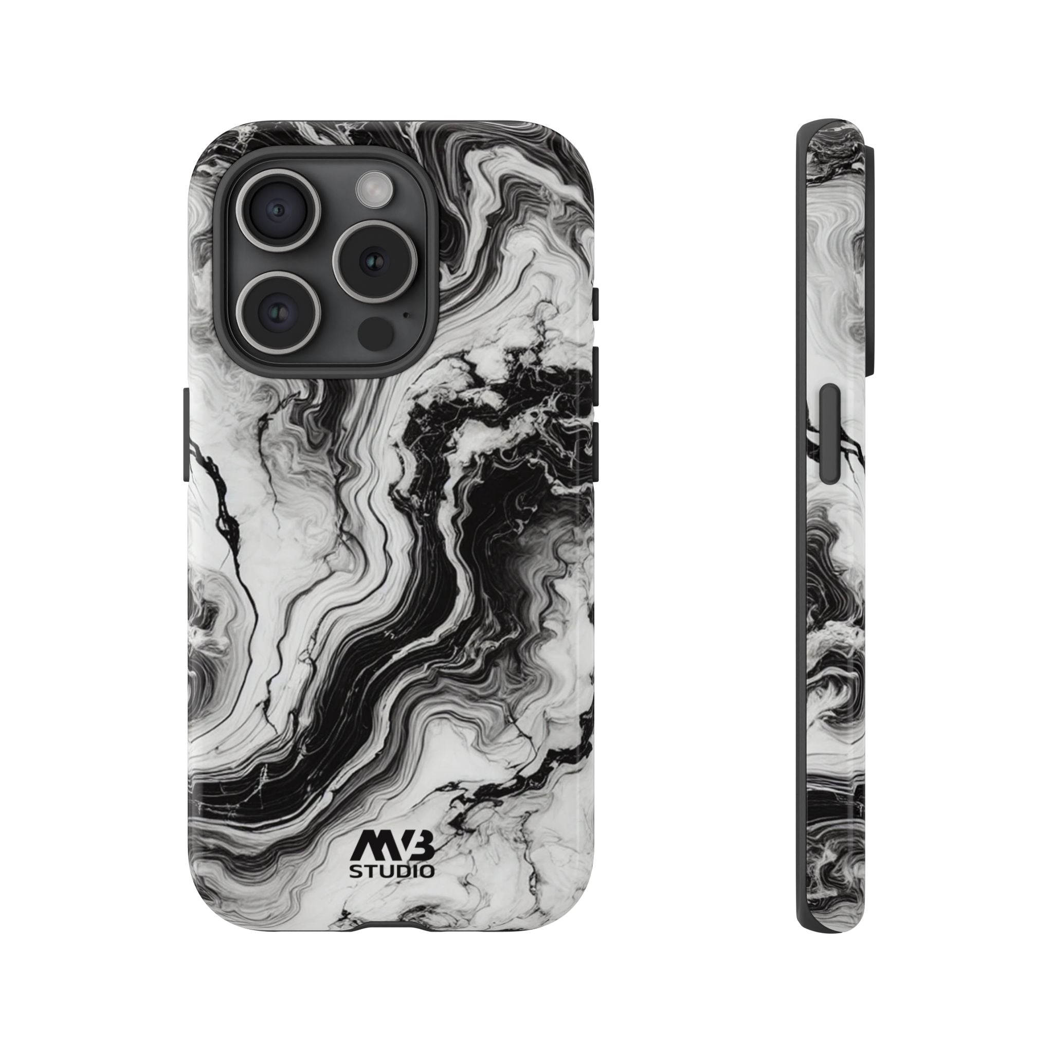Black & White Tough iPhone Case - MVB STUDIO STORE