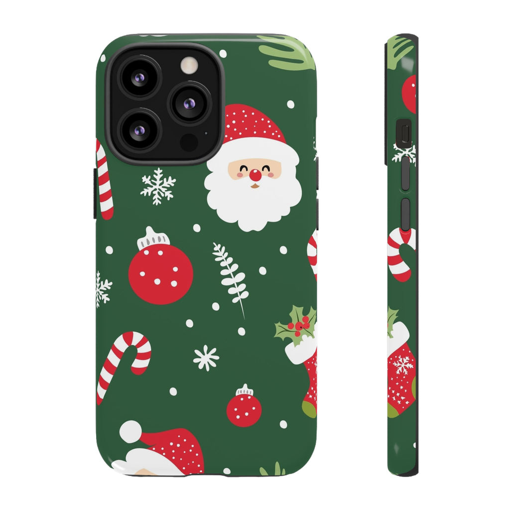 Green Christmas Tough iPhone Case - MVB STUDIO STORE