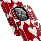 Red Dripping Hearts Tough iPhone Case - MVB STUDIO STORE