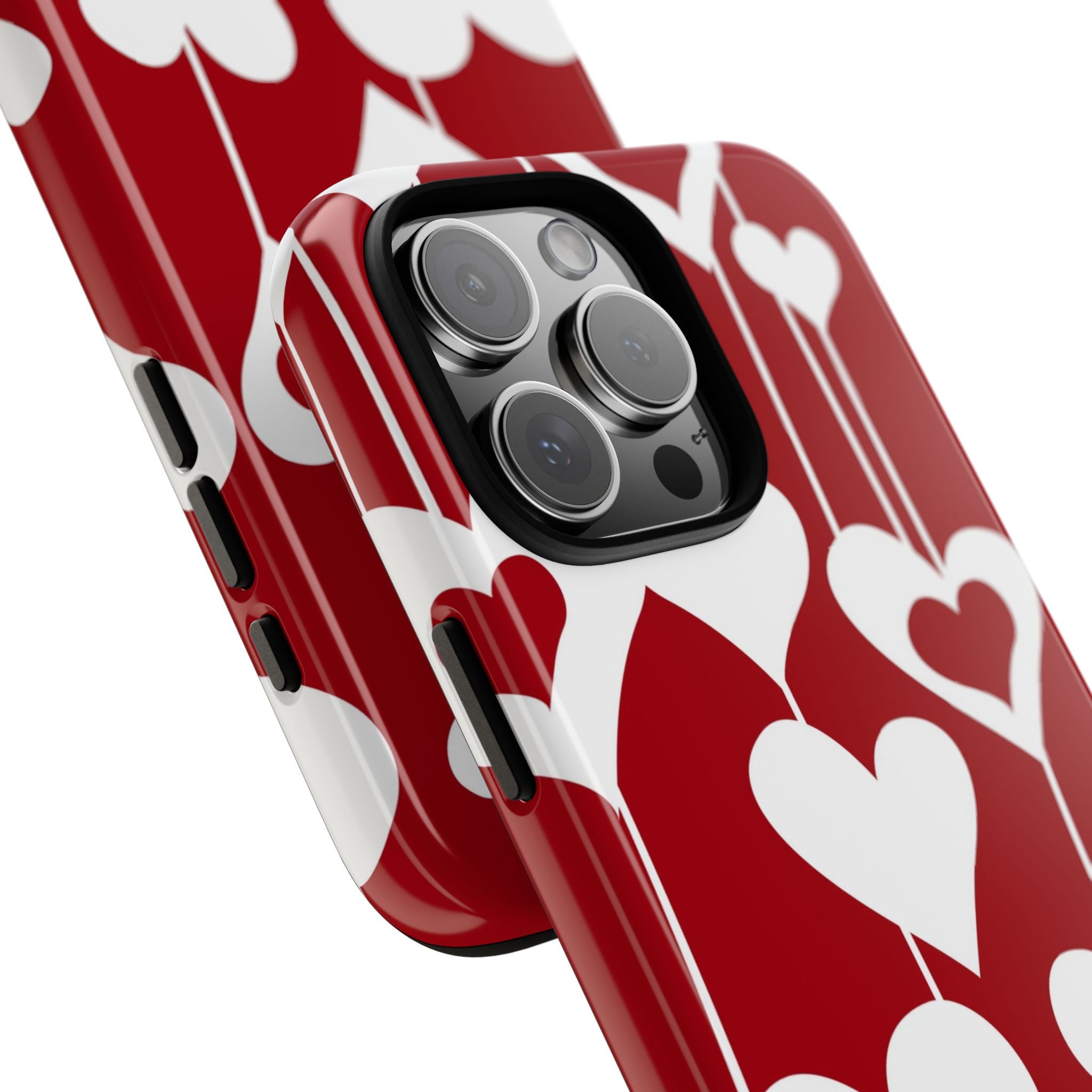 Red Dripping Hearts Tough iPhone Case - MVB STUDIO STORE